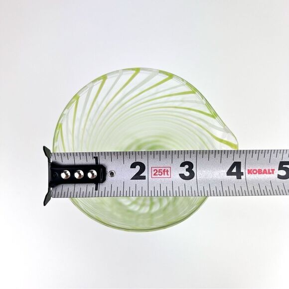 Anthropologie Beatriz Pitcher Lime Green Swirl - Picture 8 of 11